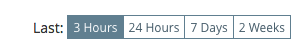 Time range selector for classic application dashboard