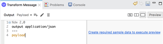 Anypoint Studio でペイロードに特定の項目が含まれているかどうかを確認する DataWeave スクリプト