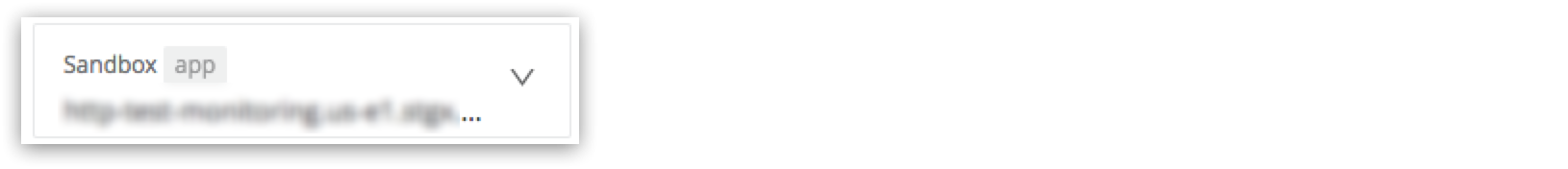 組み込みダッシュボードセレクター