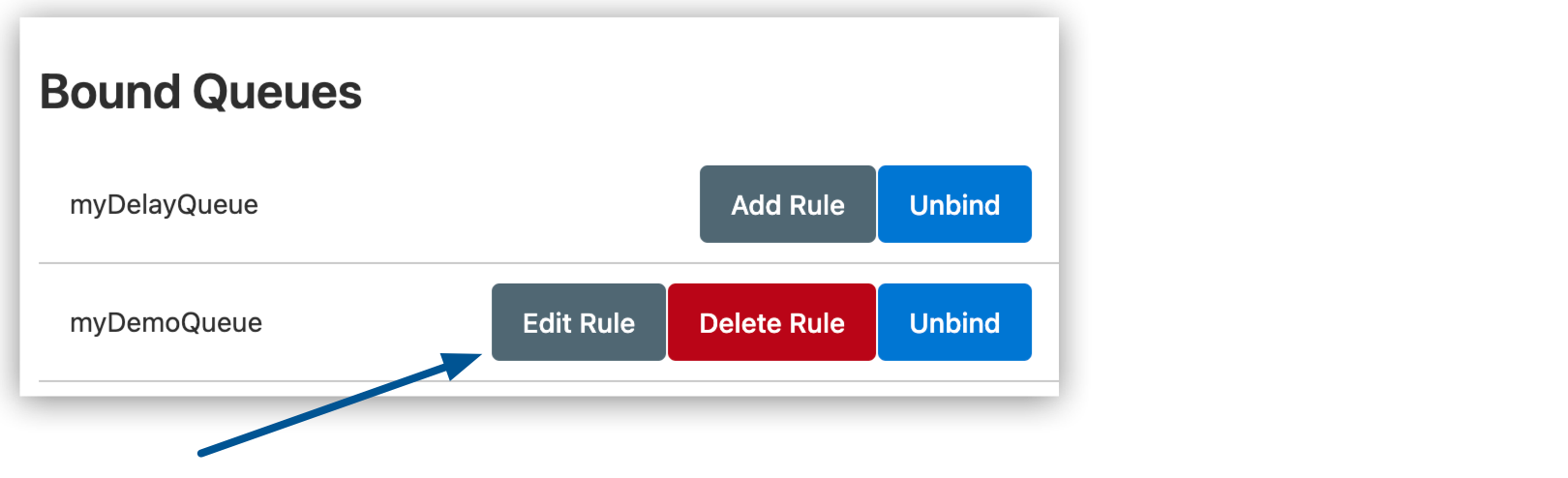 Exchange Settings page showing the Edit Rule button