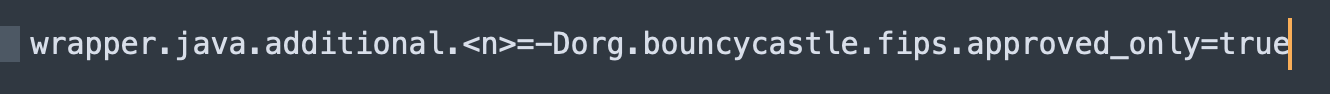A string of code showing Bouncy Castle approved only as true
