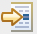 An arrow pointing to a document